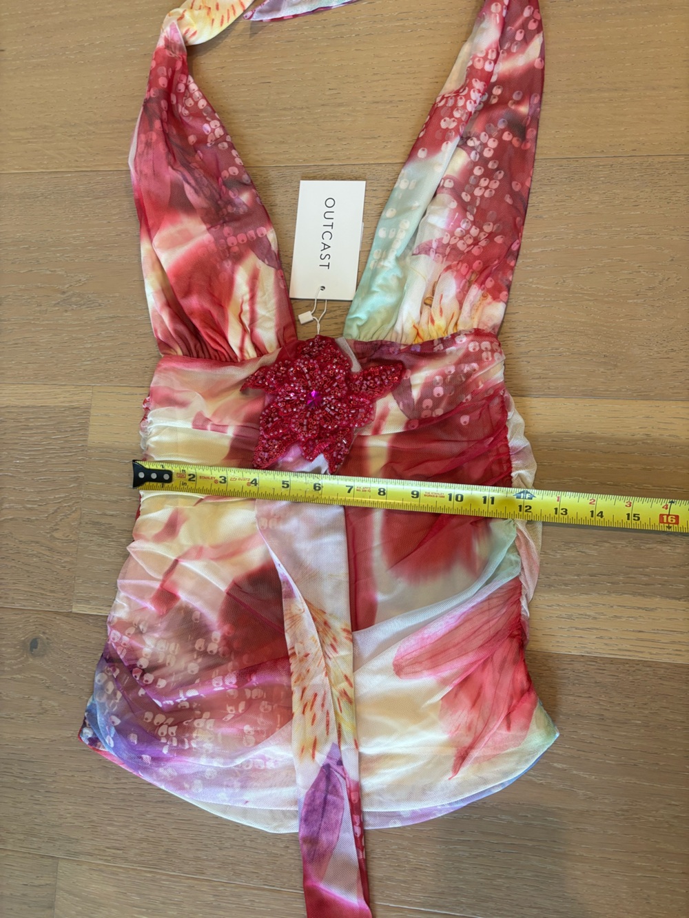 Outcast Josephina Mini Dress Small NWT Jayna print - Picture 9 of 11
